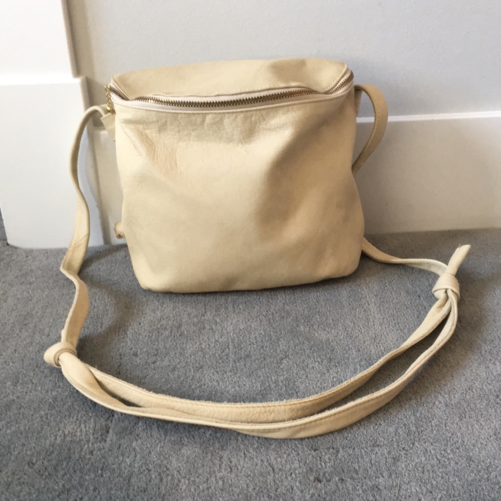 Small leather backpack/cross body bag